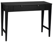 Masă consolă din lemn de stejar Rowico Fulla, negru