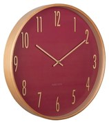 Karlsson 5996RD ceas de perete design roșu,diametru 40 cm