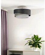 Lustră aplicată Duolla KOBO 1xE27/15W/230V d. 45 cm gri/alb
