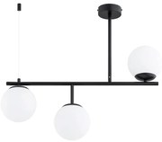 Lustră pe tijă LUNA 3xE14/10W/230V negru