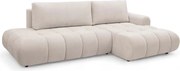 Colțar Lutario L II cu funcție de dormit, dreapta - țesătură hidrorepelentă bej Venice 2026