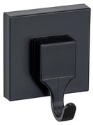 Cârlige negre 2 buc. autoadezive din plastic Quadro – Wenko