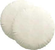 vidaXL Perne de Șezut 2 pcs Crem Ø 80 x 29 cm Catifea