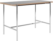 Birou Tara LeGer Home by Lena Gercke, gri/argintiu, 120/60/76 cm