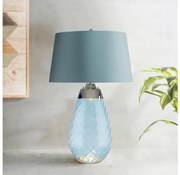 Elstead LENA-TL-L-BLUE - Lampă LED de birou LENA 1xE27/60W+1xGU10/7W albastru