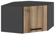 Raft de perete, de colț Bubose 5 (antracit + dore) . 1095732