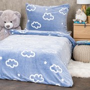 Lenjerie de pat luminoasă din microflanel 4Home Cloud, 140 x 200 cm, 70 x 90 cm