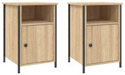 vidaXL Noptiere, 2 buc., stejar sonoma, 40x42x60 cm, lemn prelucrat