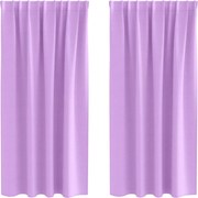vidaXL Perdele Opaque cu Inel 2 pcs Violet 175 x 140 cm Poliester