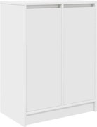 vidaXL Dulap pentru încălțăminte alb 57x34x76 cm lemn prelucrat