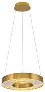 Lustră LED suspendată pe cablu JESI, LED/35W/230V, 3000K, Ø 40 cm, bronz
