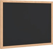 vidaXL Tablă cu cadru din lemn masiv de pin negru 40x30 cm