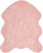 vidaXL Covor din Lână Faux Tafalla Roz 50 x 80 cm Poliester