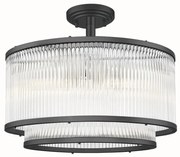 Lustra aplicata eleganta design modern SERGIO negru mat