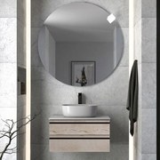 Dulap baie suspendat KolpaSan Alexis, 60 cm, pentru lavoar pe blat, stejar Craft wood