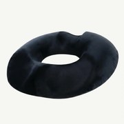Perna ortopedica sezut antihemoroizi tip colac, memory foam, Negru