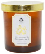 Arome Lumânare în sticlă colorată cu capac,Cinnamon &amp; Gingerbread, 125 g