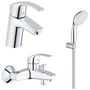 Pachet baterii baie 3 in 1 Grohe Eurosmart marimea S ,set dus fara bara (33265002, 33300002,27799001)