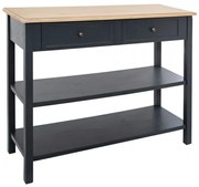 Masa consola Damian, lemn paulonia, gri, 110x40x85 cm