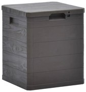vidaXL Ladă de depozitare pentru grădină, maro, 90 L