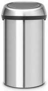 Cos de gunoi Brabantia Touch Bin 647245, 60 L, Inchidere lina si silentioasa, Inox mat