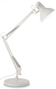 Lampa de birou cu brat articulat WALLY TL1 TOTAL WHITE