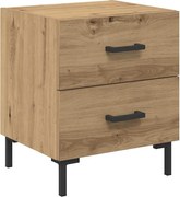 vidaXL Dulap de noapte cu sertar Stejar Artizanal 40 x 35 x 47,5 cm