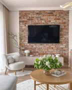 Comodă TV suspendată cu sertar Nicole 150 cm - mat cașmir