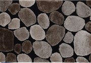 Covor 120x180 cm, maro/bej/negru, PEBBLE TYP 2