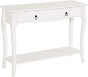 HOMCOM Consolă pentru Hol cu Raft Depozitare și Design Modern, 100x33x75 cm, Alb | Aosom Romania
