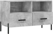 vidaXL Comodă TV, gri beton, 80x36x50 cm, lemn compozit
