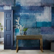 Tapet Spectrum, Indigo Blue Luxury Geometric, 1838 Wallcoverings, 6.5mp / rola