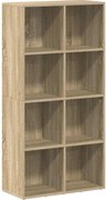 vidaXL Bibliotecă/Dulap, stejar sonoma, 66x30x130 cm, lemn prelucrat