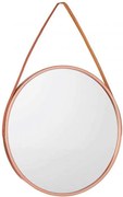 Oglinda de perete rotunda din bronz ROSEA, diametru 45cm