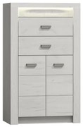 Comodă Nadenas N6 (Stejar craft Alb) . 1103657