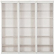 Bibliotecă albă din lemn de pin 222x223 cm Anita – Støraa