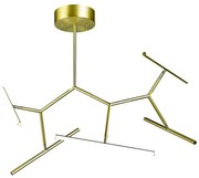 Lustra cu brate directionabile LED dimabil Parris auriu mat