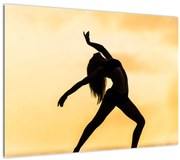 Tablou pe sticlă cu dansatoare (70x50 cm)