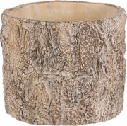 Cutie pentru flori imitație de scoarță de copac, 19,5 x 19,5 x 17 cm, beton, 21 cm