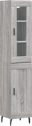 vidaXL Dulap înalt, gri sonoma, 34,5x34x180 cm, lemn prelucrat