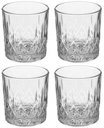 Set 4 pahare pentru whiskey CHARLES, 240 ml