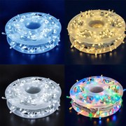 Instalatie de Craciun, rola bec V8, diverse culori, 50 100 150 metri