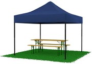 Cort pavilion 3x3  albastru SQ LITE