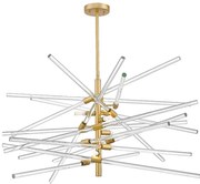 Zuma Line P0599-06A-V7AC - Lustră pe tijă REYKJAVIK 6xG9/42W/230V aurie