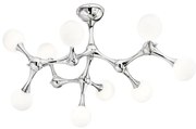 Lustră LED aplicată Ideal Lux NODINO 9xG9/3W/230V crom lucios/alb