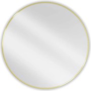 Mexen Loft oglindă de baie rotundă 90 cm, ramă aurie - 9850-090-090-000-50