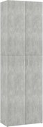 vidaXL Dulap de birou, gri beton, 60x32x190 cm, lemn prelucrat