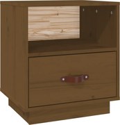 vidaXL Noptieră, maro miere, 40x34x45 cm, lemn masiv de pin