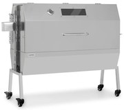 Sauenland Pro XL, grătar cu rotisor, 13 W, 4 roți, otel inoxidabil