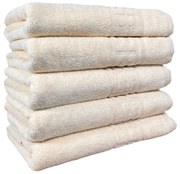 Set 5 Prosoape Baie, Bumbac 100%, Bej